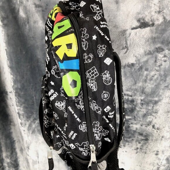 Super Mario Kids Backpack With Adjustable Straps & Front Pocket - Picture 3 of 9